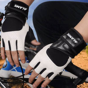 Guantes de Gimnasio de Cuero Antideslizantes Duraderos Más Vendidos en 2025, Ligeros, con Correa de Muñeca Ajustable, Etiqueta Privada Personalizada, Unisex, para Fitness - Product Image 4