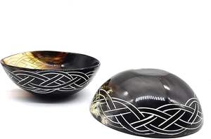 Tazón para Servir Alimentos Hecho a Mano con Cuerno Natural Pulido, Ecológico, Estilo Clásico, Apto para Lavavajillas, Artesanía Artística para Hotel - Product Image 2