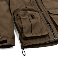Venta al por mayor Shell impermeable Upland naranja chaqueta de caza ligero Upland chaqueta a prueba de viento transpirable para hombre chaqueta al aire libre