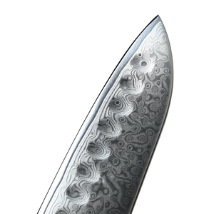 Venta al por mayor personalizado de alta calidad OEM ODM servicio profesional lujoso mango cuchillo de cocina de acero de Damasco para restaurantes - Product Image 3