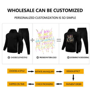 Vêtements de sport d'hiver avec logo personnalisé pour hommes Ensemble de jogging Confortable et respirant Vêtements d'entraînement pour la gym Survêtement avec LOGO personnalisé - Product Image 5