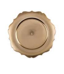 Assiettes de présentation en laiton fini antique pour décor de table à manger assiette de présentation en métal en laiton vaisselle assiette de service alimentaire en gros - Product Image 5