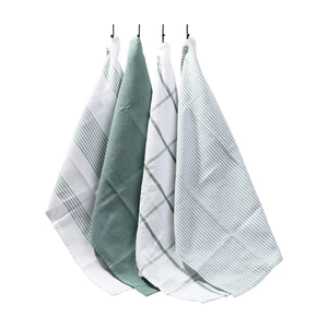 JAI Cotton Recycled Factory Custom 100% Organic Cotton Woven GOTS Quick-Dry Square Floral Elegant Embroidered Home <b>Kitchen</b> - Product Image 1