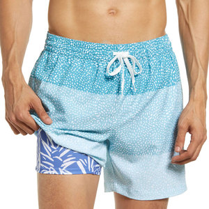 OEM Custom <b>Men</b> Swim <b>Shorts</b> Triple Blue Gradient Speckle Print Eco-Friendly Waterproof Beachwear Quick Dry Board <b>Shorts</b> Factory - Product Image 6