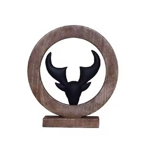 Decoración de mesa de metal festivo Premium Reno PARA CENA y celebración de invierno - Product Image 4