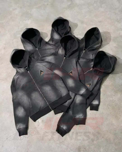 Survêtement baggy personnalisé pantalon de survêtement assorti sweat à capuche lourd et surdimensionné pantalon de jogging unisexe - Product Image 4