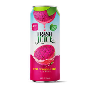 Fabricant meilleur prix Dragon Fruit 500ml boissons gazeuses OEM ODM purée aromatisée boissons de bon goût - Product Image 1