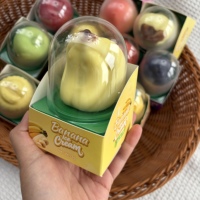 Vente en gros de desserts glacés 3D aux fruits, saveurs Durian, Ananas, Banane, Litchi, Citron, Pomme, pour supermarchés