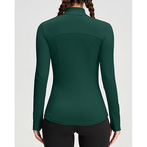 Chaqueta Ligera Elástica para Mujer, Top de Yoga con Cremallera Completa, Ropa Deportiva Suave para Entrenamiento, Tejido de Nailon y Elastano Cómodo - Product Image 3