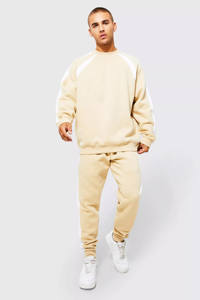 Otoño Invierno Hombres de alta calidad Logotipo personalizado Transpirable 100% Algodón Chándal Trajes Tallas grandes Conjunto de jogging de 2 piezas con MOQ bajo - Product Image 5