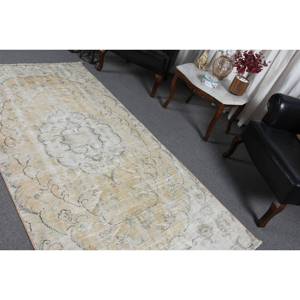 พรมสีเบจสไตล์ตุรกีวินเทจขนาด3.8x7.7ฟุตผ้าขนสัตว์ลาเท็กซ์การเย็บปะติดปะต่อกันสี่เหลี่ยมผืนผ้าพื้นที่ขนาดใหญ่สำหรับห้องโถงห้องพรม - Product Image 4