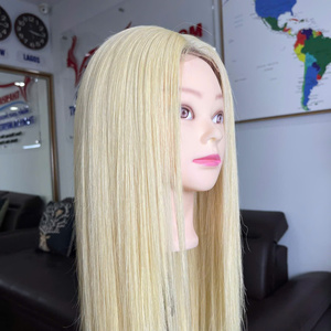 Venta al por mayor 100% Top Vietnamese Human Virgin Hair Medium Base Size Toupee color Human hair Topper para mujeres blancas - Product Image 6