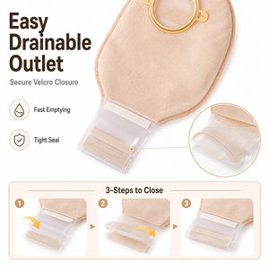 Sistema Médico Risenmed de Dos Piezas de Vaciado Rápido, <span class=keywords><strong>Bolsas</strong></span> Desechables para Colostomía e Ileostomía sin Barrera - Product Image 5