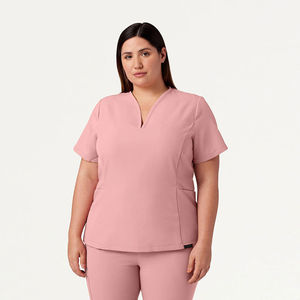Blouse de travail pour femmes, respirante, légère, uniforme médical, extensible, confortable, manches longues, tenue de clinique, de laboratoire, conception de logo personnalisée OEM - Product Image 4