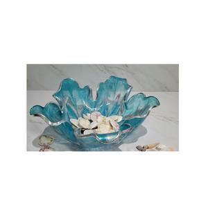 Handmade decorative <b>resin</b> bowl <b>for</b> serving snacks fruits salads centerpiece <b>table</b> kitchen modern home decor - Product Image 1