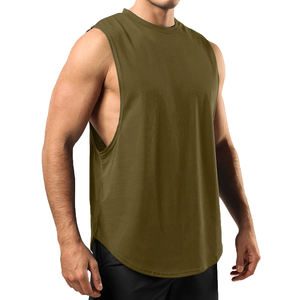 Vente en gros logo personnalisé 100% coton Singlet Muscle Chemises athlétiques Sans manches Fashion Wear Workout Acid Wash Tank Top - Product Image 1