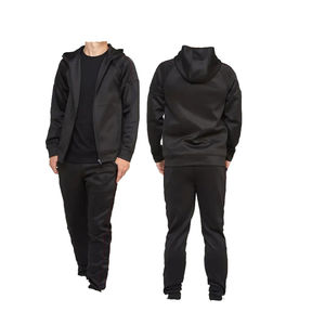 Vêtements de sport pour hommes Survêtements à capuche avec fermeture éclair pour hommes Vente en gros Nouveau survêtement de qualité supérieure Costumes solides Ensemble de survêtement chaud en polaire - Product Image 5
