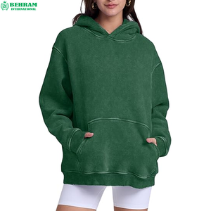 2026 Custom Logo Fleece Embroidery Breathable Acid Washed Plain Cotton Men's Winter Lined Eco-Friendly Pullover <b>Hoodie</b> Soft <b>Long</b> - Product Image 5