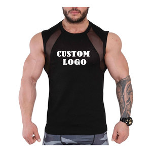 Débardeurs de gym unisexe 100% coton à séchage rapide personnalisés OEM vente en gros grande taille respirant pour la course à pied et imprimé de musculation - Product Image 1