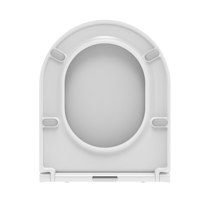 ฝารองนั่งชักโครกทรง D สีขาว ผลิตจาก Duroplast แบบปิดนุ่มนวล - Product Image 3