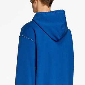 เสื้อฮู้ดดี้ผู้ชายสไตล์วินเทจพิมพ์ลายโลโก้ดิจิทัลทรงโอเวอร์ไซส์ ผ้าฟลีซระบายอากาศดี มีกระเป๋า  คอลเลคชั่นฤดูหนาว 2025 - Product Image 5