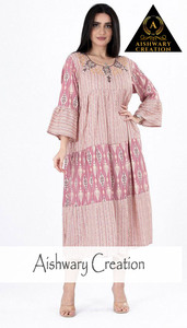 Vestido Midi Moderno de Tela de Algodón Estampada con Botones Delanteros y Diseño Plisado, Elegante y Casual para Viajes, Compras y Salidas - Product Image 2