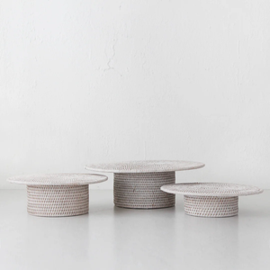 จานอาหารหวายแบบชนบทดีไซน์ใหม่ล่าสุดสำหรับวางบนโต๊ะอาหารสำหรับร้านอาหารขายส่งจากช่างฝีมือชาวเวียดนาม - Product Image 3