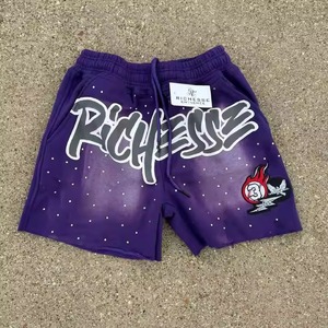 กางเกงขาสั้นผ้าฝ้าย100% แบบลำลองสำหรับผู้ชายกางเกงขาสั้นผ้ายืดแบบวินเทจรุ่นปี2025ออกแบบได้ตามที่ต้องการ - Product Image 5