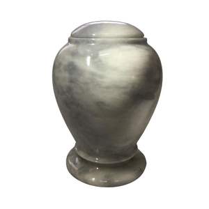 Urne funéraire classique en marbre Beige pour cendres humaines adultes Conteneur commémoratif funéraire en pierre naturelle fabriqué à la main - Product Image 5