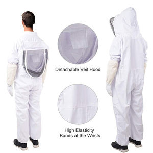 Traje de Apicultura 2026 Premium, el Mejor Diseño OEM, Precio Razonable, Material de Algodón Suave, Talla Grande, Ropa de Seguridad - Product Image 2