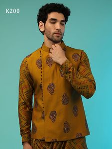 คุณภาพสูงสุดแบบดั้งเดิมอินเดียผู้ชายตรงฟรีขนาดเสื้อผ้าชาติพันธุ์ Kurta แฟชั่น Kurta สำหรับส่งออกทั่วโลก - Product Image 4