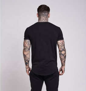 95% coton 5% spandex personnalisé logo privé vêtements d'entraînement vêtements de gym vêtements de fitness plaine blanc hommes t-shirt - Product Image 2