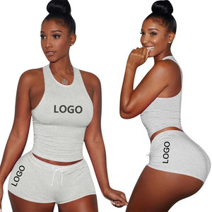Lounge Wear Conjunto de dos piezas Ropa de mujer Conjuntos de 2 Piezas Para Mujer Conjuntos de 2 piezas Conjuntos cortos de verano para mujer 2024 - Product Image 6