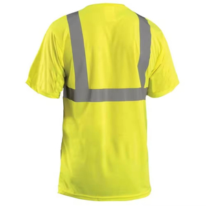 OEM ODM Ropa de trabajo al aire libre Ropa reflectante Camisetas DE SEGURIDAD Ropa DE TRABAJO 3M Tiras reflectantes Camisetas de manga corta - Product Image 6