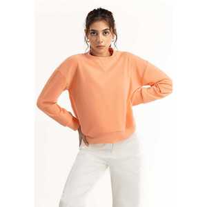 Sweat-shirt respirant brodé motif pêche en tissu tricoté 224-210-001 - Product Image 3