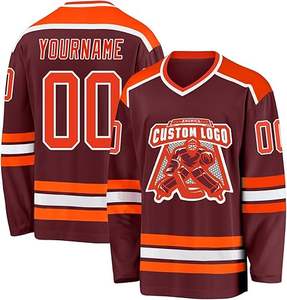 Uniforme de hockey sobre hielo para adultos de talla grande más popular Diseño de logotipo personalizable Estilo de conjuntos elegantes - Product Image 1