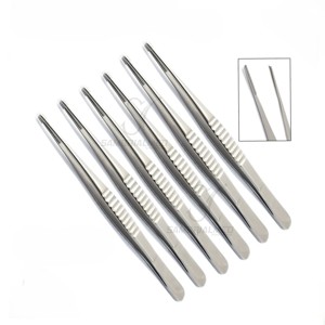 Fórceps de tejido atraumático DeBakey de 7 piezas de grado médico 6 ''recto 2,5mm Puntas anchas Acero inoxidable alemán Manual Vascular - Product Image 2