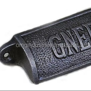 Buy wholesale Cast Iron Cabinet Pull Handle antique <b>black</b> sash pull handle furniture hardware Kitchen drawer cupboard knob - Product Image 1