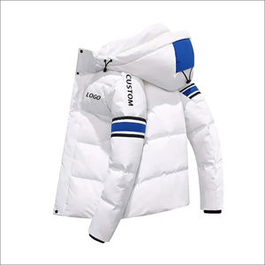 Veste matelassée à bulles personnalisée OEM 2024, imperméable, de haute qualité, rembourrée de coton, à capuche, style streetwear, toutes saisons, pour homme, hiver - Product Image 1