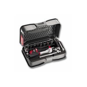 Assortiment d'outils de réparation automobile de 17 pièces avec douilles hexagonales et cliquet de 1/4'' pour utilisation USAG - Product Image 1