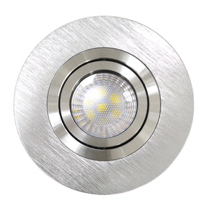 Anello Girevole a Incasso Skip Maxi GU10 110x28mm in Alluminio Nichel Satinato (Jueric 10283) - Product Image 1