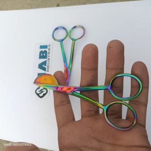 Multi Color Coated Duckbill Scissors Suppliers Carpet Cutting Scissors Applique scissors Duckbill Scissors Threading Scissors - Product Image 1