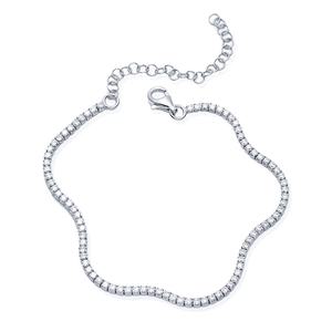 Diseño de piedra de circón cuadrado 1,70mm pulsera de tenis turco hecho a mano venta al por mayor 925 joyería de plata esterlina - Product Image 5