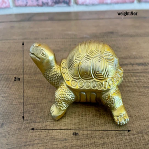 Petite tortue en laiton pour bureau-porte-bonheur avec dimensions pour la décoration intérieure au prix d'usine en gros bon marché - Product Image 1
