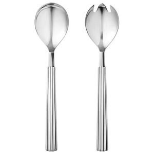 Ensemble de serveurs à salade plaqués argent, ensemble de couverts en acier inoxydable, ensemble de couverts décoratifs en métal fantaisie de style occidental - Product Image 5