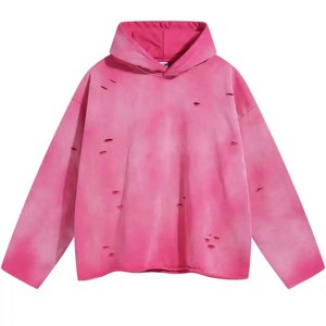 Wholesale Vintage Acid Wash Heavyweight Oversized <b>Hoodie</b> for Men | Streetwear No-Drawstring Hooded Sweatshirt - Product Image 4