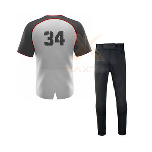 Uniforme de baseball respirant de haute qualité à faible MOQ pour adultes, tailles et couleurs personnalisées, service OEM sur mesure - Product Image 2
