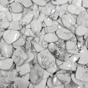 Wholesale Natural White Howlite Loose Cabochon Crystal Quartz Glass <b>Opal</b> Beads VVS Clarity Various Sizes for Jewelry Accessories - Product Image 3