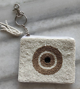 Sac fourre-tout fait à la main de style bohème perle de rocaille Logo personnalisé brodé perlé pochette à monnaie à la mode femmes tailles pour les promotions - Product Image 5
