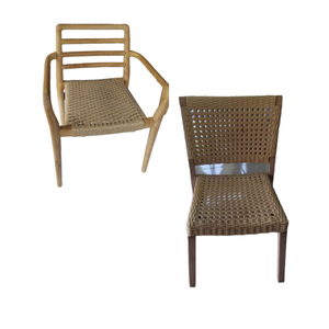 Chaise en rotin au design simple et moderne avec pieds en bois Chaise de restaurant Chaise de patio pour restaurant, événement et salle à manger Meubles - Product Image 6